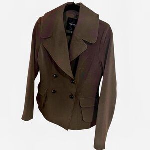 Mac & jac olive green blazer jacket small S